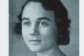 1933 Halcyon black and white portrait of Elizabeth “Elise” Stammelbach Welfling ’33